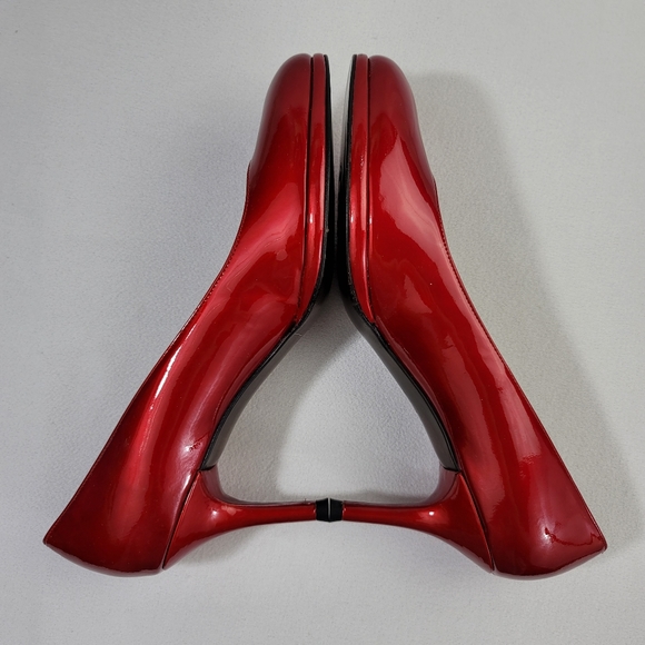 Stuart Weitzman Muse Red Quasar Heels Sz 7 N - Picture 4 of 16
